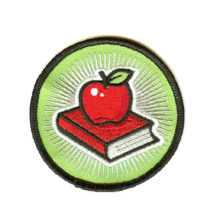Apple School Book Patch