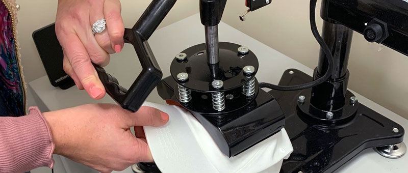 How to Iron a Patch Using a Heat Press