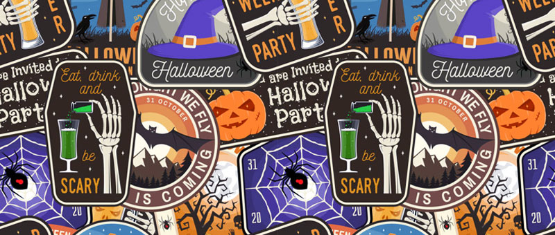 Halloween Iron-On Patches