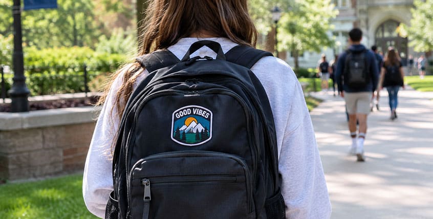 Backpack Patch at University